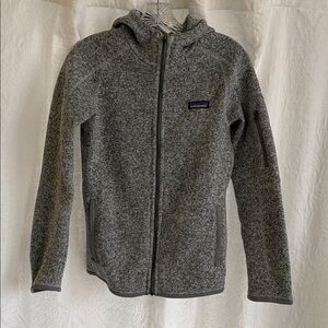 Patagonia Gray Heather Hooded Full-Zip Jacket